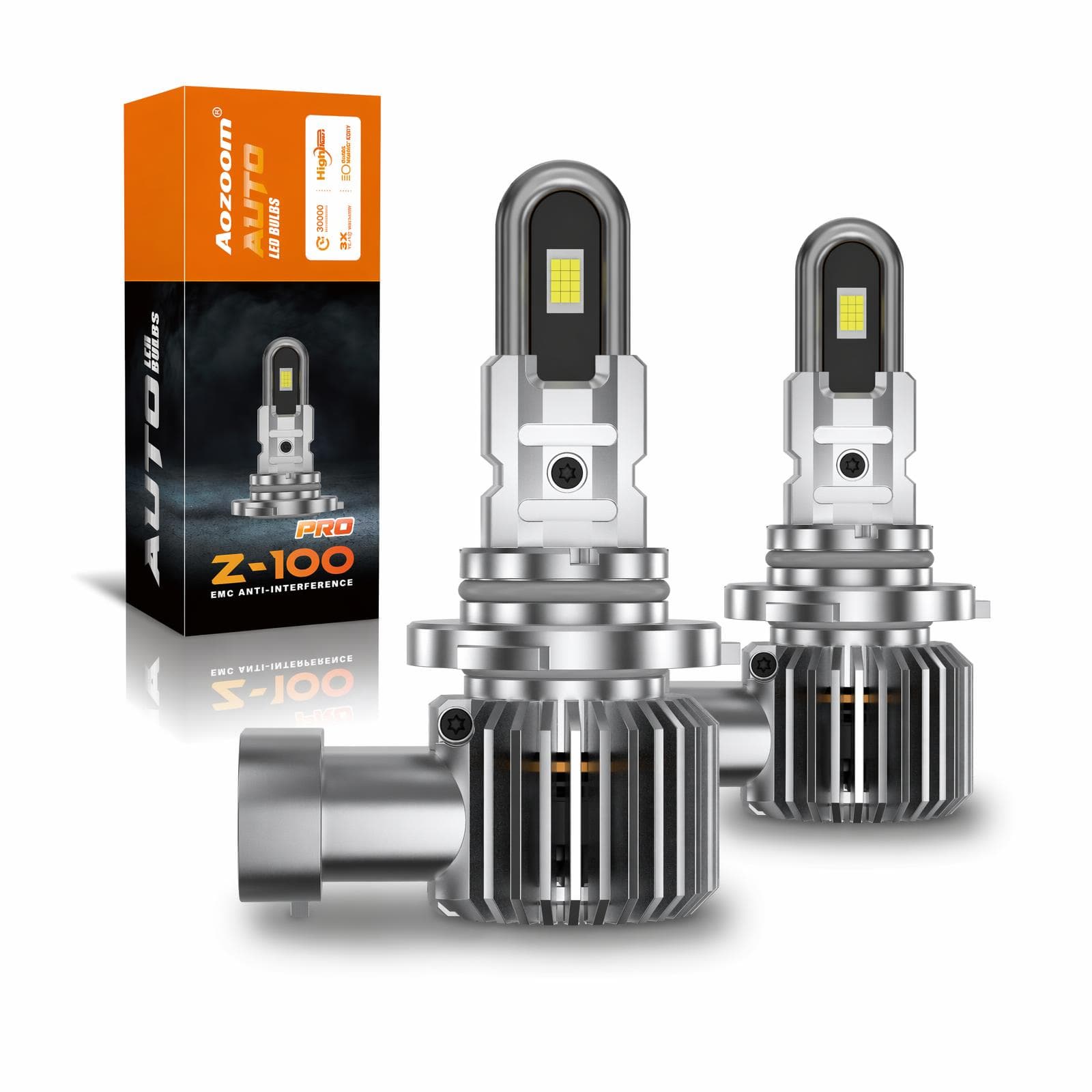 Aozoom Z-100 Pro Series 9005 LED Bulbs, Brightness 8000LM 70W thumbnail 1