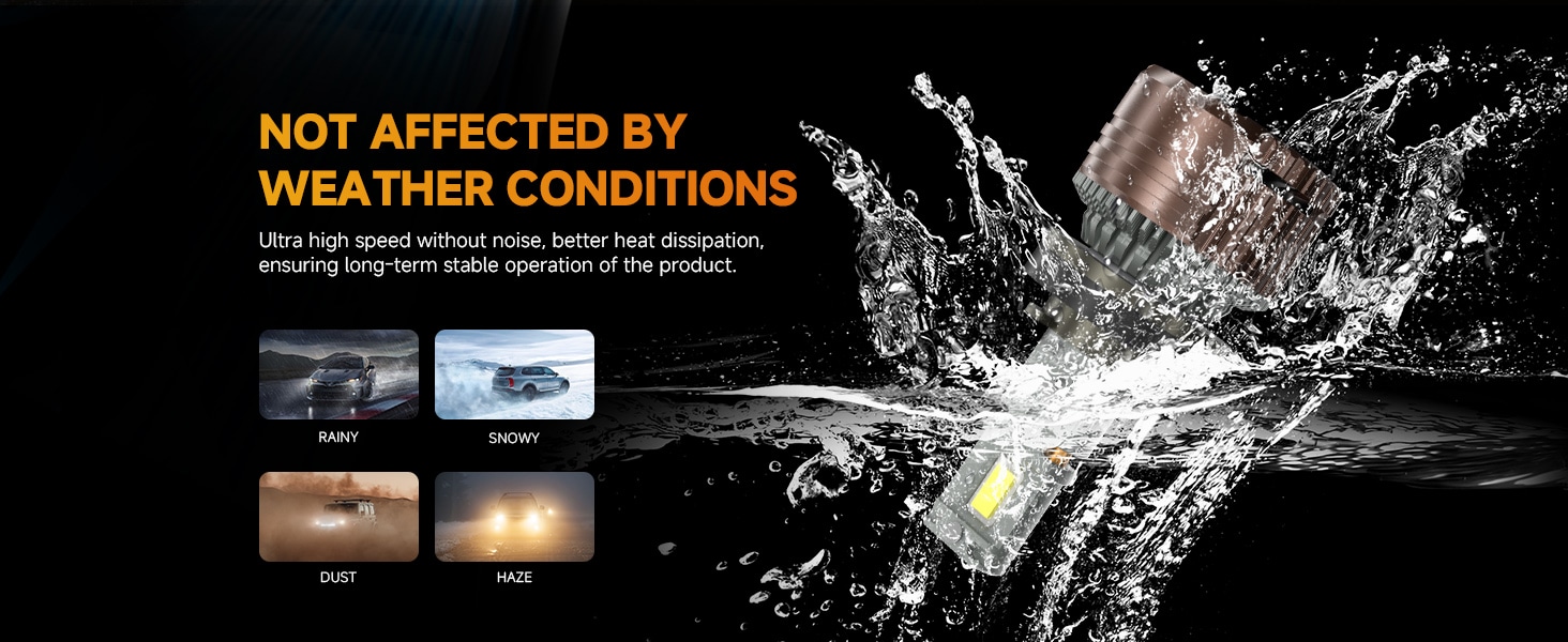 Aozoom Z-200 Series H13 LED Bulbs, Brightness 13000LM 130W detail 4