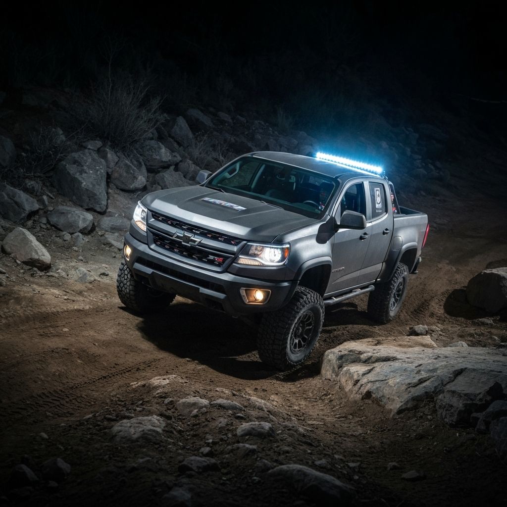 Chevrolet Colorado ZR2 with auxiliary lights