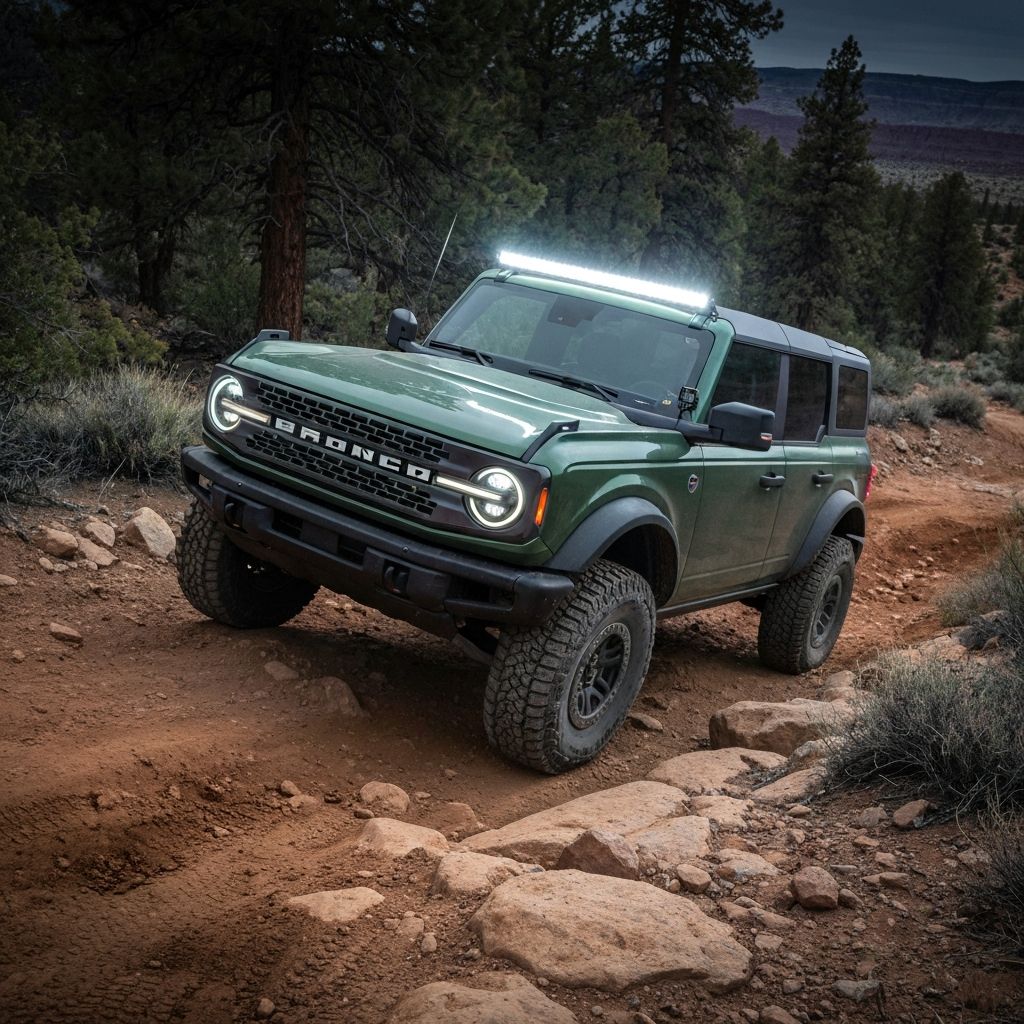 Ford Bronco with LED lighting