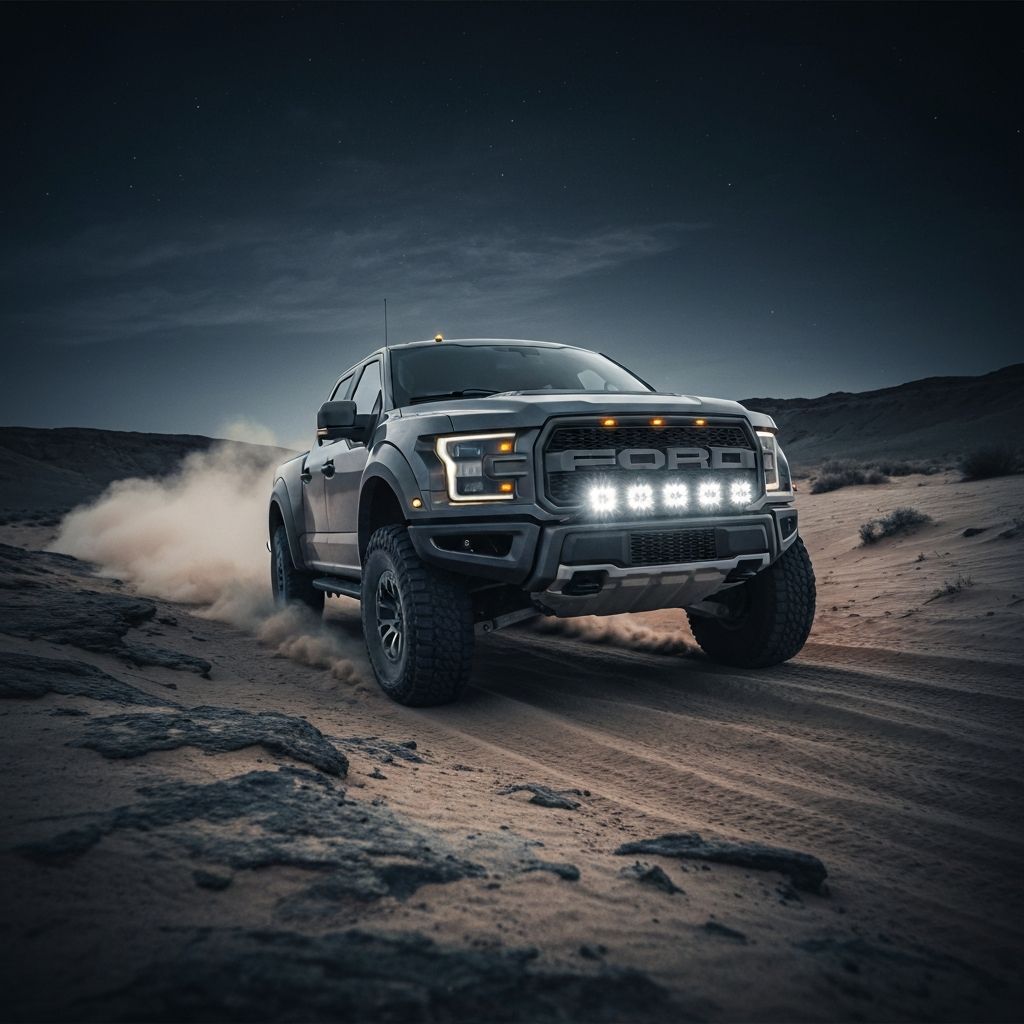 Ford F-150 Raptor with bumper pods