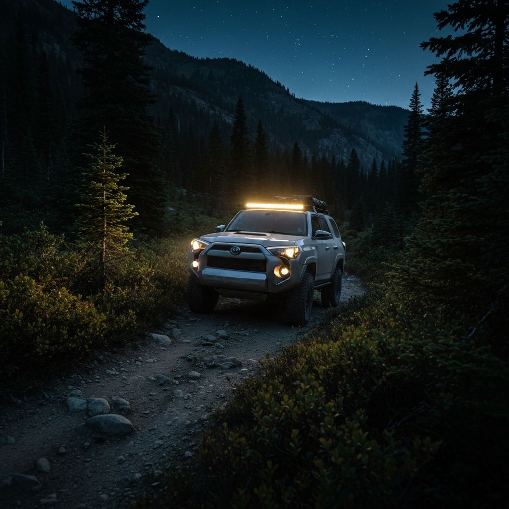 Toyota 4Runner with roof light bar