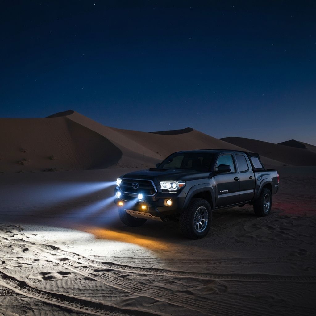 Toyota Tacoma with LED pods